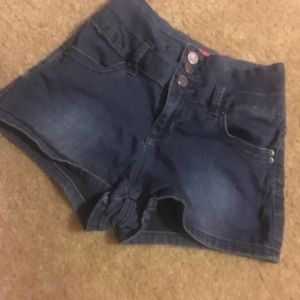 High rise booty shorts